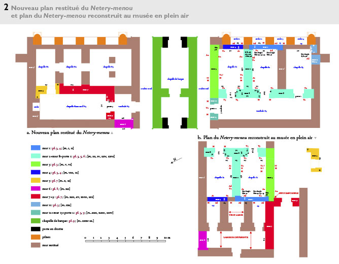 La restitution des constructions en calcaire aux trois noms de Thoutmosis II, Hatshepsout et  Thoutmosis III à Karnak